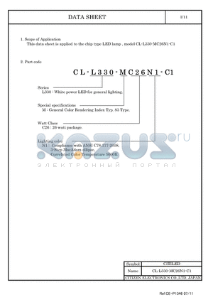 CL-L330-MC26N1-C1 datasheet - LED lamp