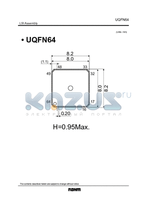 UQFN64 datasheet - LSI Assembly