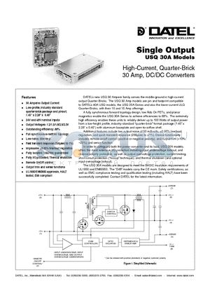 USQ-2.5/30-D48 datasheet - Single Output USQ 30A Models