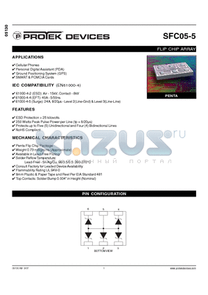 SFC05-5_07 datasheet - FLIP CHIP ARRAY