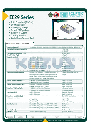 EC2900TTS-30000M datasheet - OSCILLATOR