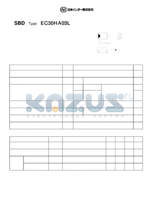 EC30HA03L datasheet - Surface Mounting, Schottky Barrier Diode