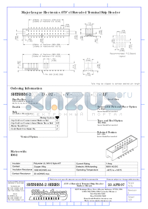 SHTSHSM-2 datasheet - .079