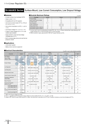 SI-3000KS_11 datasheet - Surface-Mount, Low Current Consumption, Low Dropout Voltage
