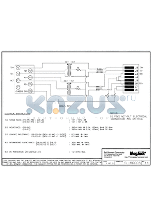 SI-50003 datasheet - SI-50003