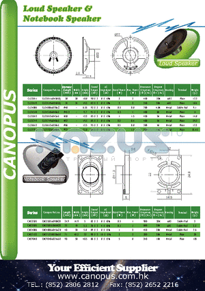 CLS2811 datasheet - Loud Speaker & Notebook Speaker