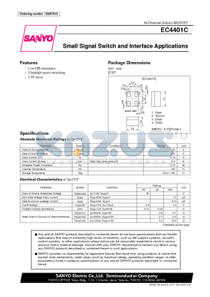 EC4401C datasheet - Small Signal Switch and Interface Applications