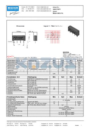 SIL03-1A72-71L_DE datasheet - (deutsch) SIL Reed Relay