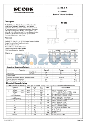 SJ7824 datasheet - Positive Voltage Regulator