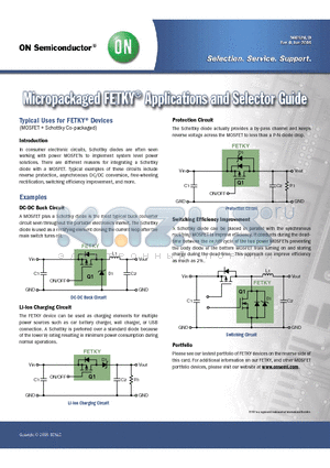 NTLJF4156N datasheet - Typical Uses for FETKY Devices