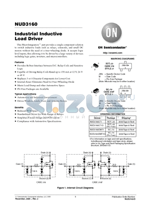 NUD3160LT1G datasheet - Industrial Inductive Load Driver