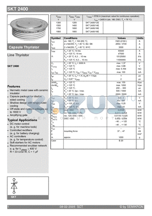 SKT2400/12E datasheet - Line Thyristor