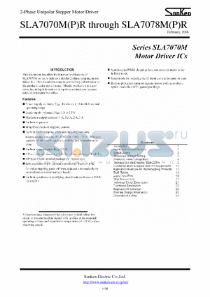 SLA7078M datasheet - Motor Driver ICs