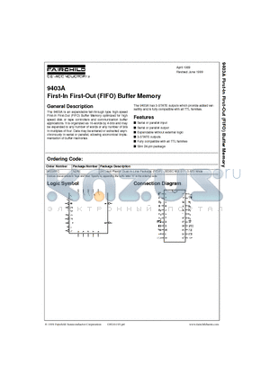 9403APC datasheet - First-In First-Out (FIFO) Buffer Memory