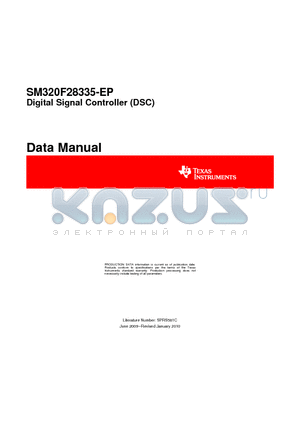 SM320F28335-EP datasheet - Digital Signal Controller (DSC)