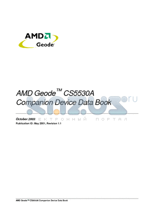 CS5530A datasheet - AMD Geode CS5530A Companion Device