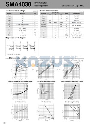 SMA4030_01 datasheet - NPN Darlington General purpose