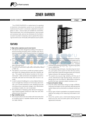 EDS13-9F datasheet - ZENER BARRIER