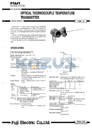 EDS2-16D datasheet - OPTICAL THERMOCOUPLE TEMPERATURE TRANSMITTER