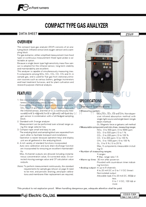 EDS3-130F datasheet - COMPACT TYPE GAS ANALYZER