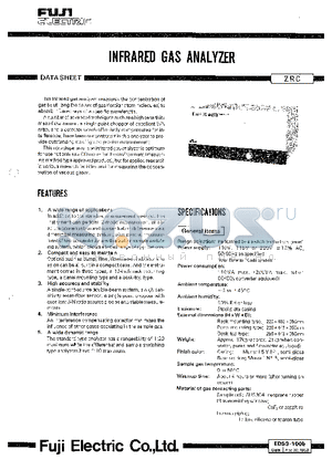 EDS3-100B datasheet - INFRARED GAS ANALYZER