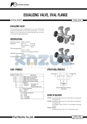 EDS6-128C datasheet - EQUALIZING VALVE, OVAL FLANGE