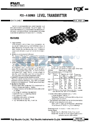 EDS7-54F datasheet - FCX-A SERIES LEVEL TRANSMITTER