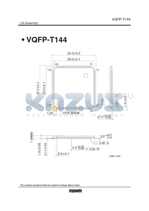 VQFP-T144 datasheet - LSI Assembly