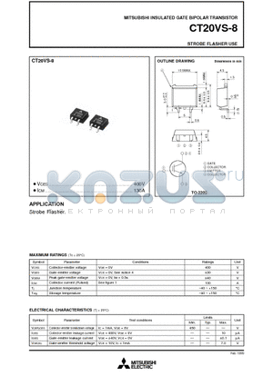 CT20VS-8 datasheet - STROBE FLASHER USE