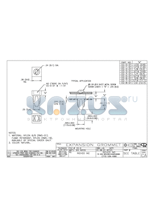 EG-3-01 datasheet - EXPANSION GROMMET