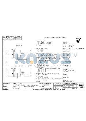 X558-5999-Z5-F datasheet - 10/100BT MAGNETICS MODULE