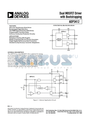 ADP3412 datasheet - Dual MOSFET Driver with Bootstrapping