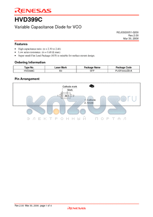 HVD399C_06 datasheet - Variable Capacitance Diode for VCO