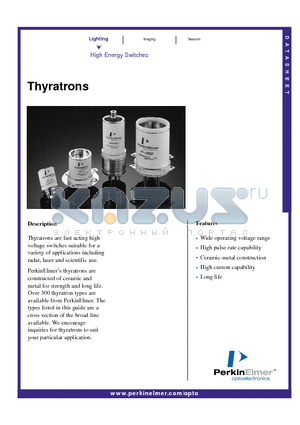 HY-1A datasheet - Thyratrons