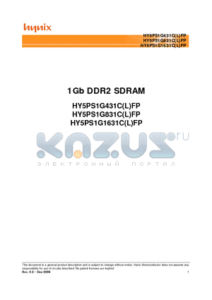 HY5PS1G831CLFP datasheet - 1Gb DDR2 SDRAM