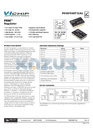 P036F048T12AL_12 datasheet - Regulator