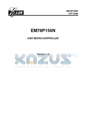 EM78156NAS datasheet - 8-BIT MICRO-CONTROLLER