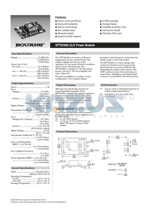 SPT5204Q datasheet - Power Module