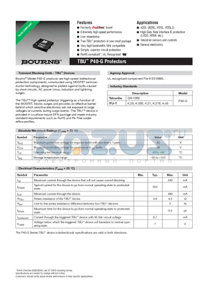 P40-G datasheet - Extremely high speed performance