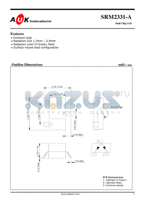 SRM2331-A datasheet - Dual Chip LED