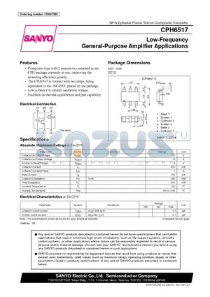 ENN7385 datasheet - Low-Frequency General-Purpose Amplifier Applications