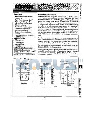 EP2015C datasheet - FAST QUAD PNP ARRAY