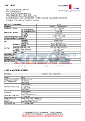 M6337 datasheet - HIGH RELIABILITY FOR LOW COST