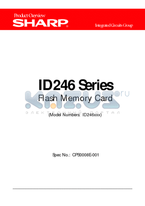 ID246 datasheet - Flash Memory Card