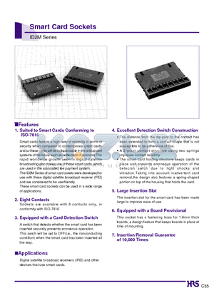ID2M-8S-2.54DS datasheet - Smart Card Sockets