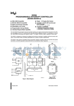 ID8259A datasheet - PROGRAMMABLE INTERRUPT CONTROLLER