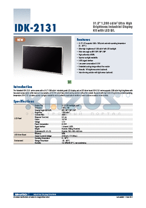 IDK-2131WN-K2HDA1E datasheet - 31.5