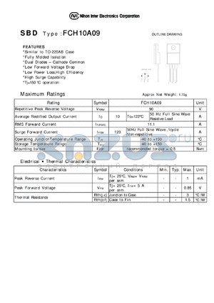 FCH10A09 datasheet - Schottky Barrier Diode
