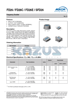 FD26 datasheet - Frequency Doubler