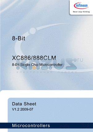 XC886 datasheet - 8-Bit Single Chip Microcontroller